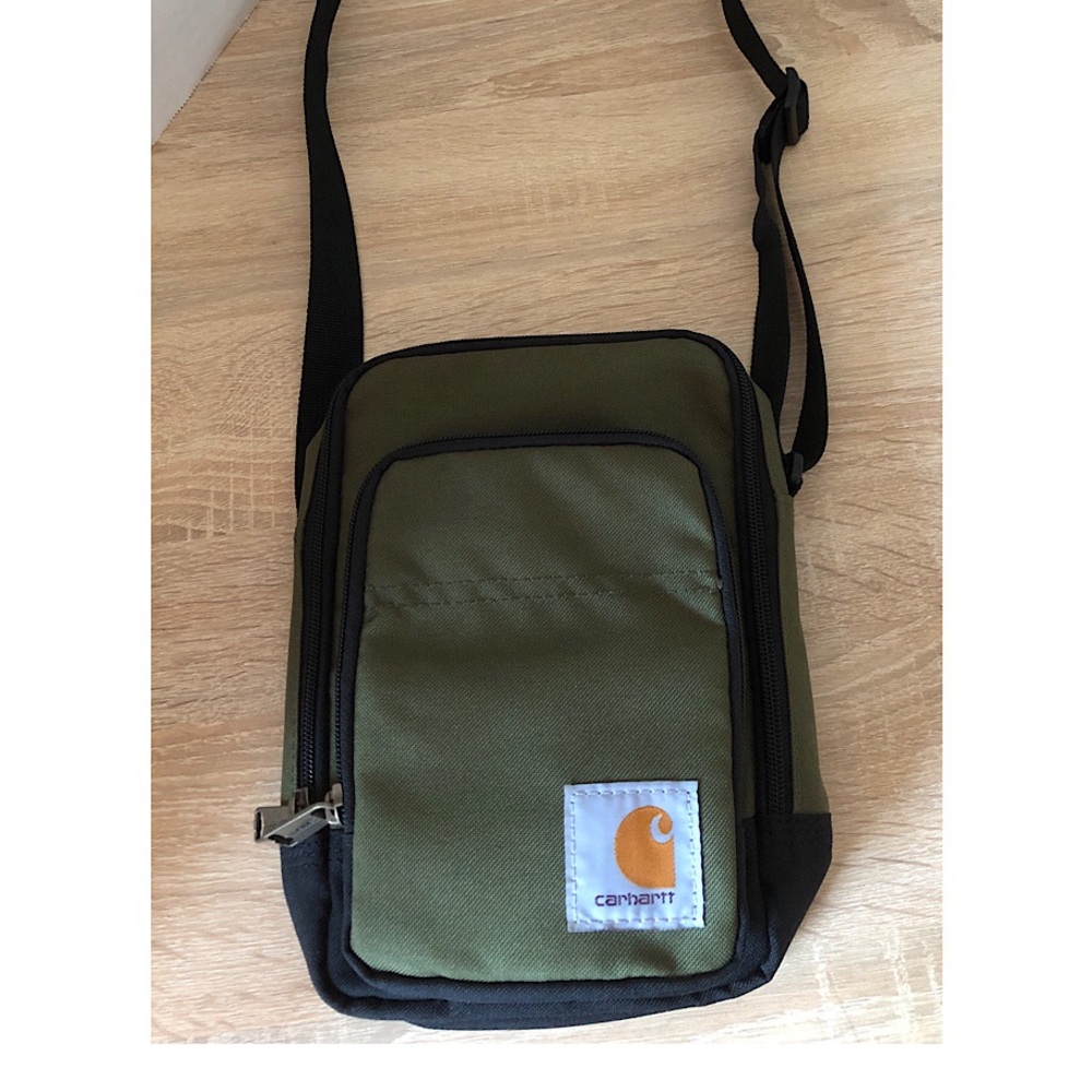 Carhartt Olive Green Crossbody Zip Bag Mens Unisex Sport Event Phone Wallet Case